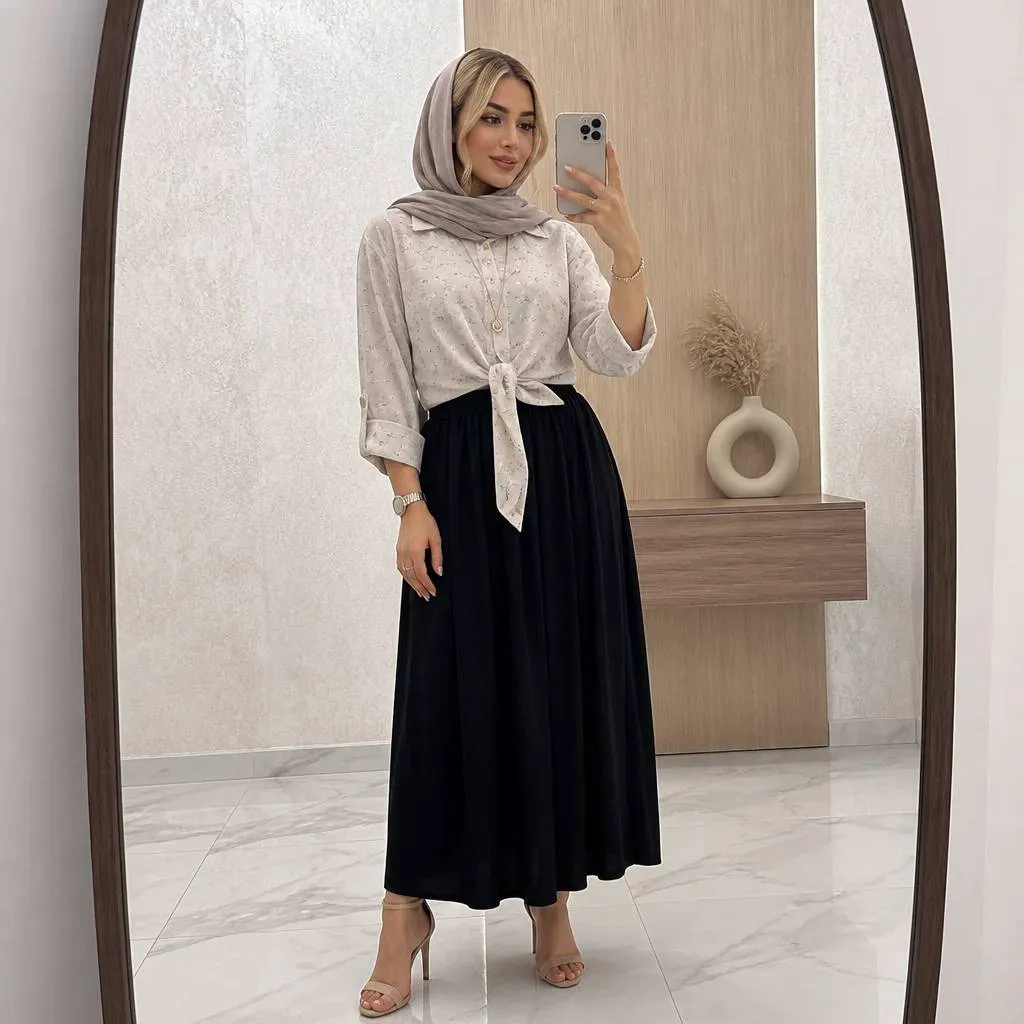 شومیز و دامن گره ای 